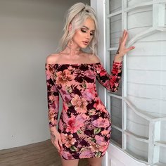 Цветочный принт Повседневный Платье Shein