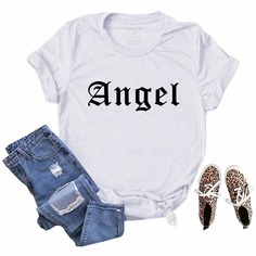 буква Повседневный Футболки Shein