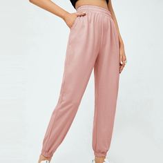 Спортивные брюки с эластичной талией Shein