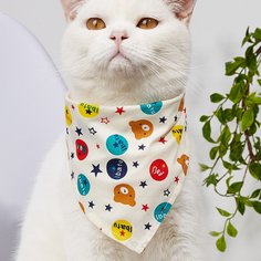 Бандана Мультяшный принт Шарфы для домашних животных Shein