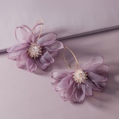 Сетчатые серьги в форме цветка 1 пара Shein