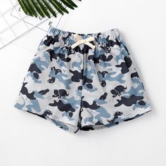 Шорты с принтом динозавра для мальчиков Shein