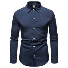 Мужская однотонная рубашка Shein