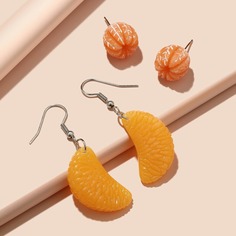 2 пары серьги в фруктовой форме Shein