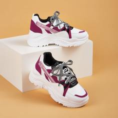 Кроссовки на платформе и шнурках Shein