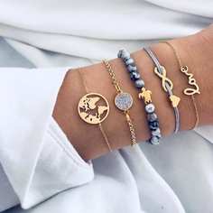 Золотые Повседневный Браслеты Shein