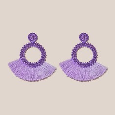 Фиолетовый Бохо Серьги Shein
