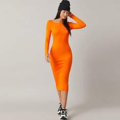 Одноцветный Элегантный Платья Shein