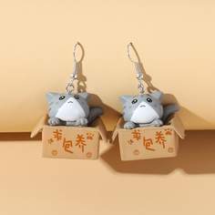 Серьги-подвески в форме кошки Shein