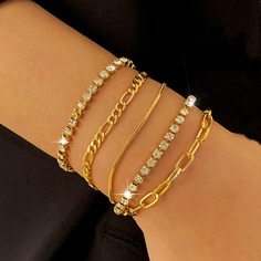 5шт браслет со стразами Shein