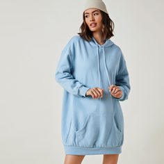 Свитшот с капюшоном на кулиске Shein