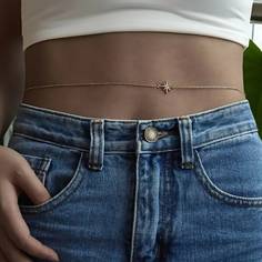 Цепочка на талию со звездой Shein