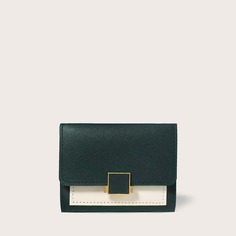Двухцветный складной кошелек Shein