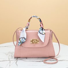 Сумка-сэтчел с тиснением под крокодила Shein