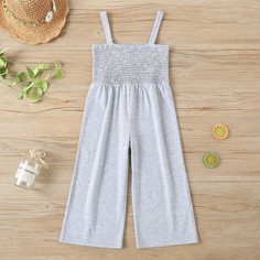 Оборка Одноцветный Бохо Комбинезоны для девочек Shein