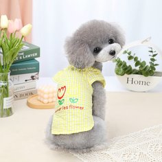 Майка для домашних животных с цветочным принтом Shein