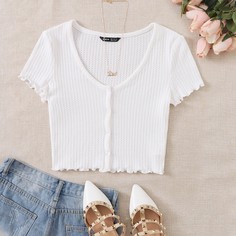 Вязаная футболка Shein