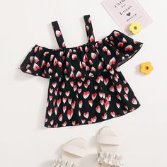 Преувеличенное кружево Сердечко Бохо Блузы для девочек Shein