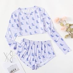 Пижама с принтом динозавра Shein