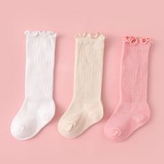 Однотонные детские носки 3 пары Shein