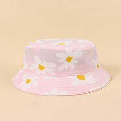 Шляпа-ведро с цветочным принтом для девочек Shein