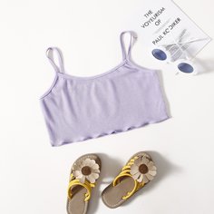 Топ с оригинальной отделкой для девочек Shein