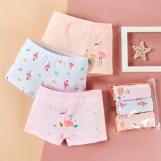 Тропический Нижнее белье для девочек Shein
