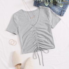 Футболка на кулиске Shein