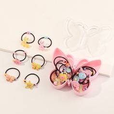 Резинка для волос с цветком для девочек 20шт Shein