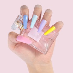 100шт накладные ногти разных цветов Shein