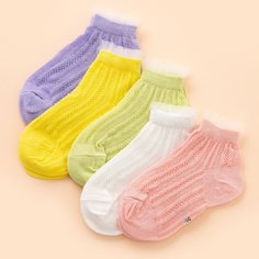 Одноцветный Повседневный Детские носки Shein