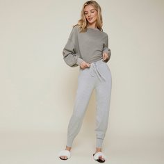 Спортивные брюки из 100% вискозы на кулиске Shein