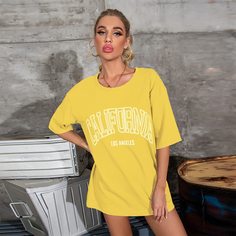 Футболка с текстовым принтом Shein