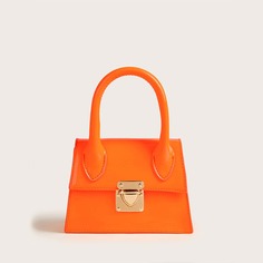 Неоновая оранжевая сумка-сэтчел Shein
