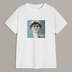 Мужская футболка с коротким рукавом и принтом Shein