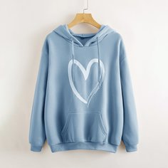 на кулиске Сердечко Повседневный Свитшоты Shein