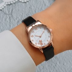 Часы с узором кошки Shein