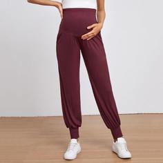Однотонные брюки для беременных Shein