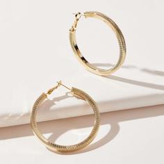 Металлические серьги-кольца Shein