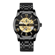 Мужские механические часы со светящейся стрелкой и скелетом Shein