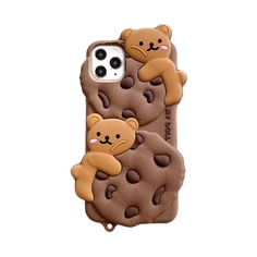 Чехол для iPhone в форме медведя и печенья Shein