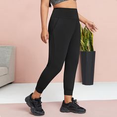 Простые короткие спортивные колготки оверсайз Shein