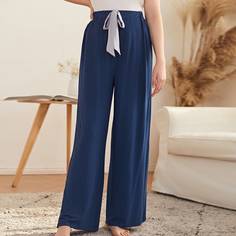 Широкие брюки для сна с узлом Shein