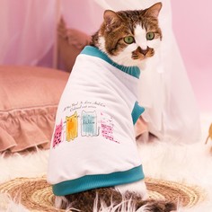 Мультяшный принт Майки для домашних животных Shein