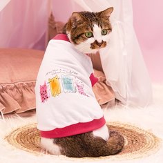 Мультяшный принт Майки для домашних животных Shein