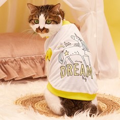 Мультяшный принт Майки для домашних животных Shein