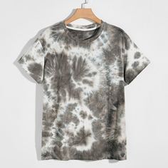 Мужская футболка с короткими рукавами и принтом тай-дай Shein