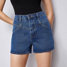 Джинсовые шорты с карманами Shein