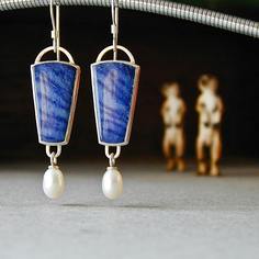 Геометрические серьги с искусственным жемчугом Shein