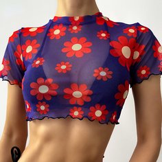 Волнистый край Со цветочками Накидки Shein